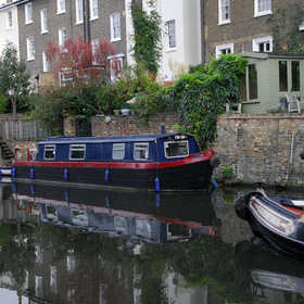 Once upon a time in London - it was in September - Canals of London - reflection in the Canal's water